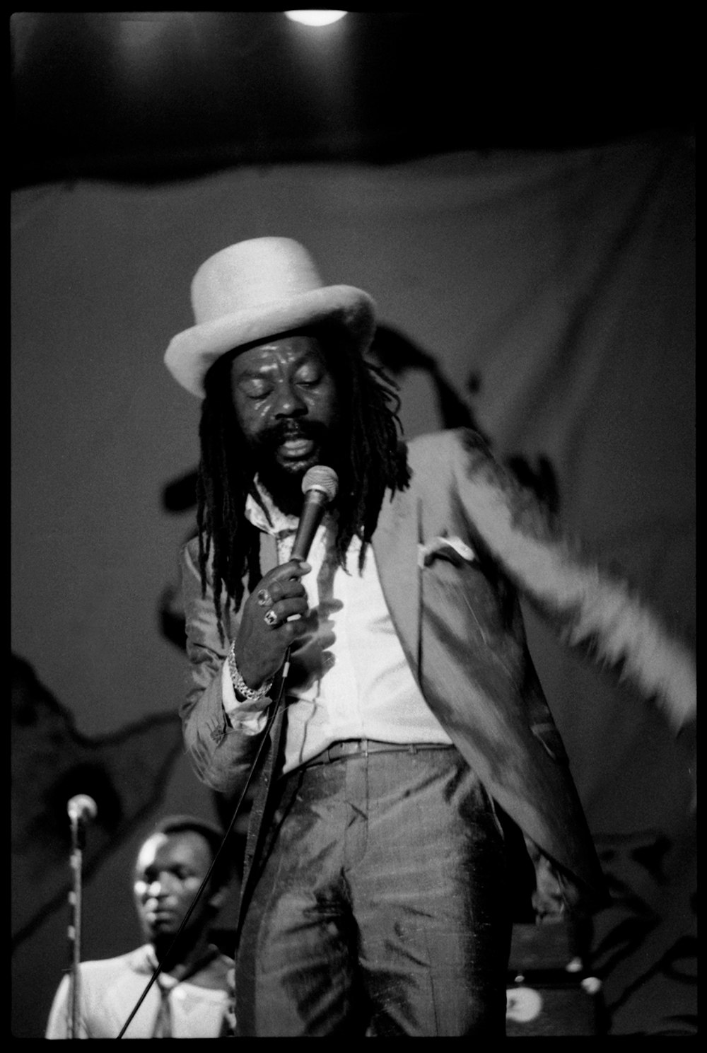 U-Roy at Reggae Sunsplash Festival, Montego Bay, Jamaica, August 8, 1984. Photo by David Corio/Redferns.
